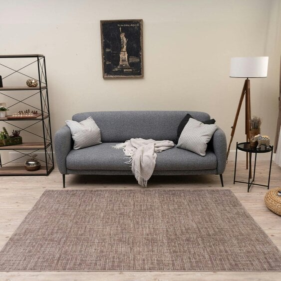 The Rugs Rustic Beige Scandi Design Rug