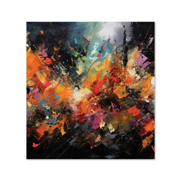 Warren Reed - Designer A Vibrant Abstract Painting Kitchen Splashback