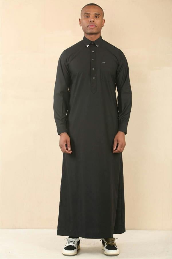 Infinity Leather Men's Thobe Arab Saudi Emirati Islamic Clothing Jubba Robe
