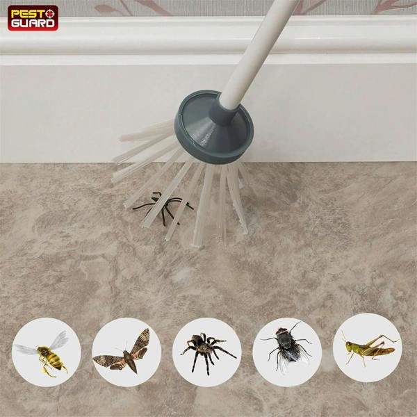 PEST GUARD Foldable Spider Catcher 83cm - Long Handle Insect & Bug Catcher Tool – Humane Spiders Grabber for Home Use