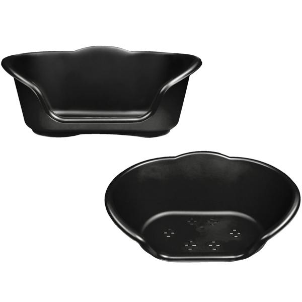 Ketoplastics Small Dog Bed Plastic Pet Bed - Black