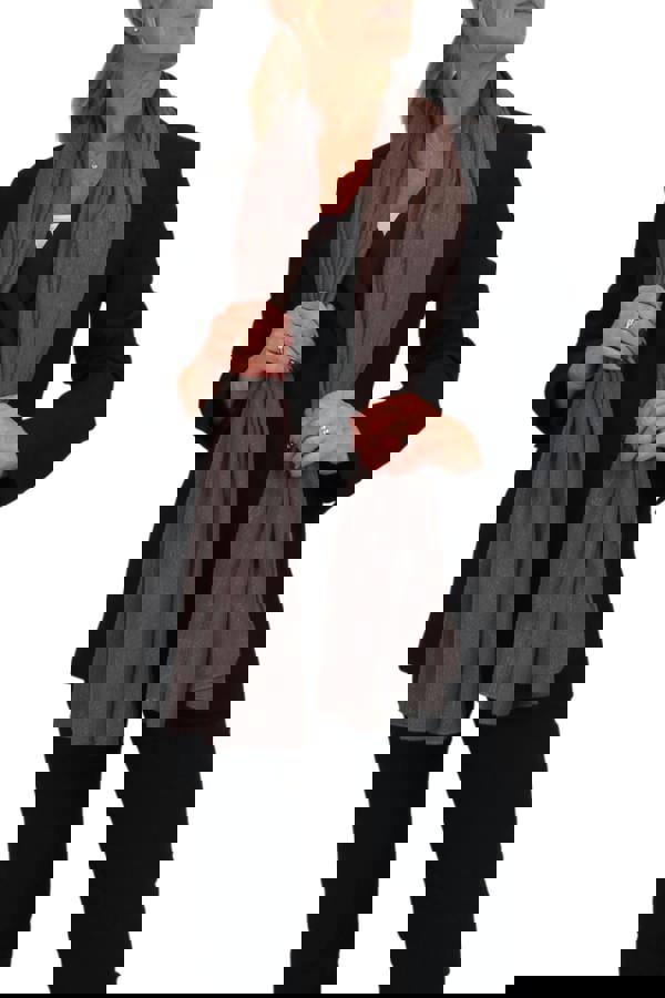 Paulo Due Silk Blend Scarf with Metallic Threads