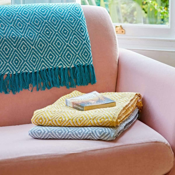 Paper High Diamond Recycled Cotton Throw