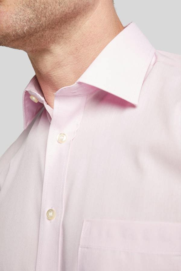 Pink Classic Easy Care Long Sleeve Shirt