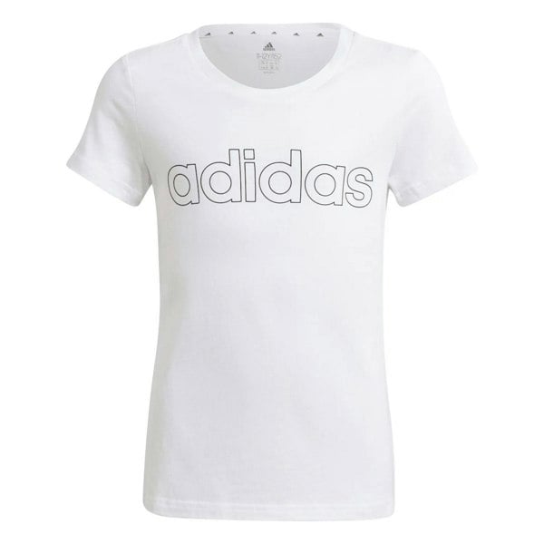 Adidas Girls Essentials Linear T-Shirt - White