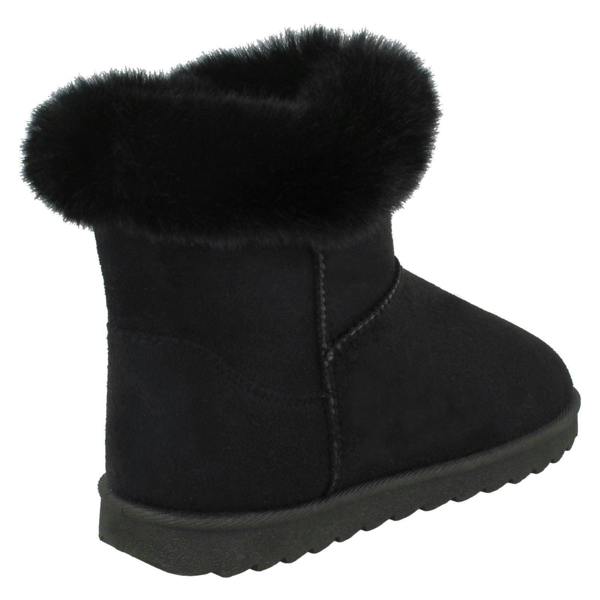 Spot On Girls Spot On Fur Trim/Lined Ankle Boots H4142