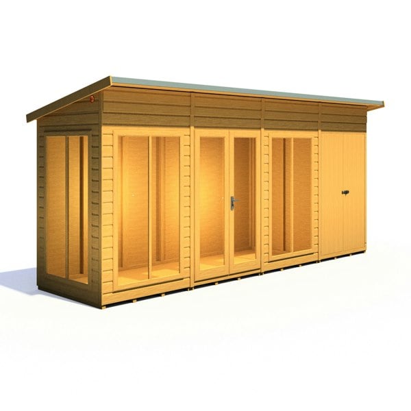Shire Lela 16x4 Multiroom Summerhouse and Storage Shed - Best Shed
