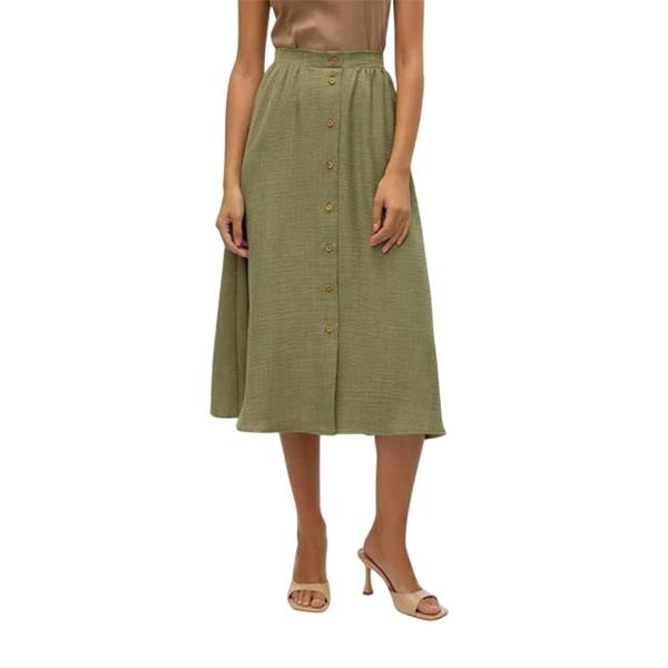 Vero Moda Womens/Ladies Laney A-line Midi Skirt - Laurel Wreath - 