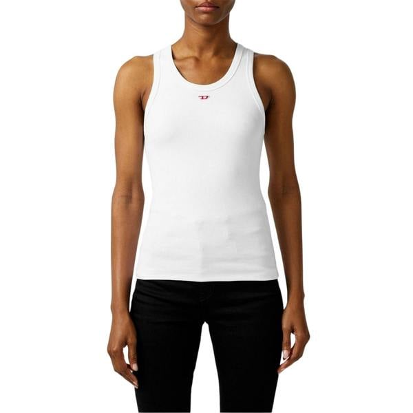 Diesel Womens/Ladies T Anky D Sleeveless Tank Top - White - 