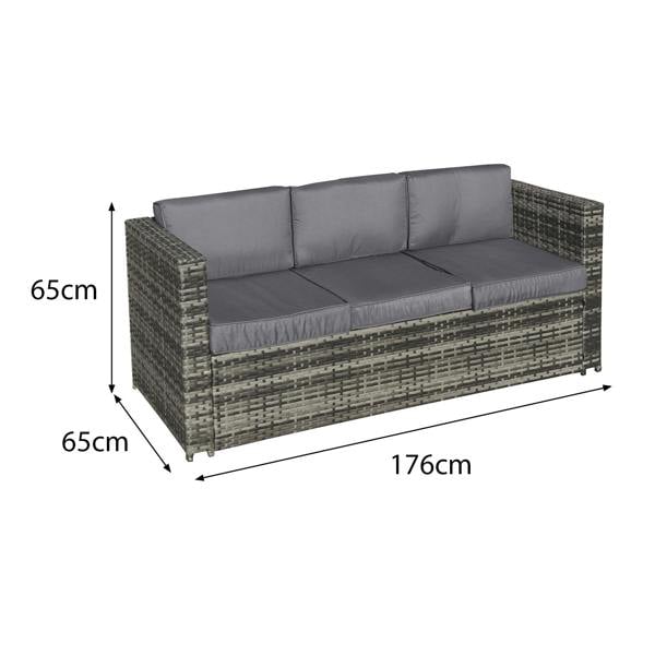 malta rattan 10 seat rising firepit u shape set in grey walnut with 2 footstools