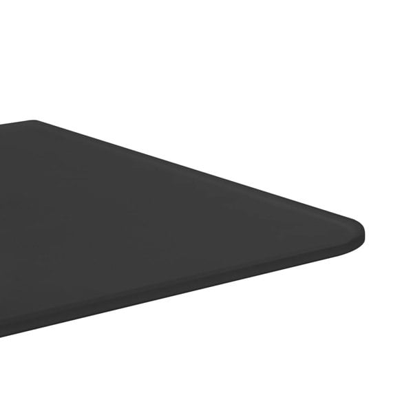 Berkfield Wall-mounted Urinal Privacy Screen Black 90x40 cm Tempered Glass