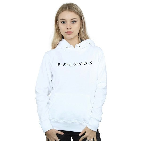 Friends Womens/Ladies Logo Cotton Hoodie - White