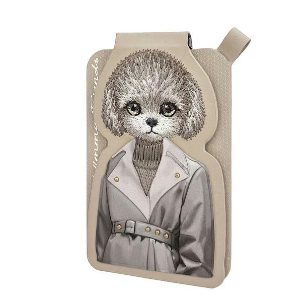 Nimmy Friends Nimmy Fashion & Cute Teddy Series Embroidery Magnetic Stand with MagSafe Brown - N-CXMC-ZJKT-14