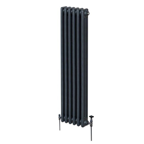 Monstershop Traditional 3 Column Radiator - 1800 x 292mm - Anthracite Grey
