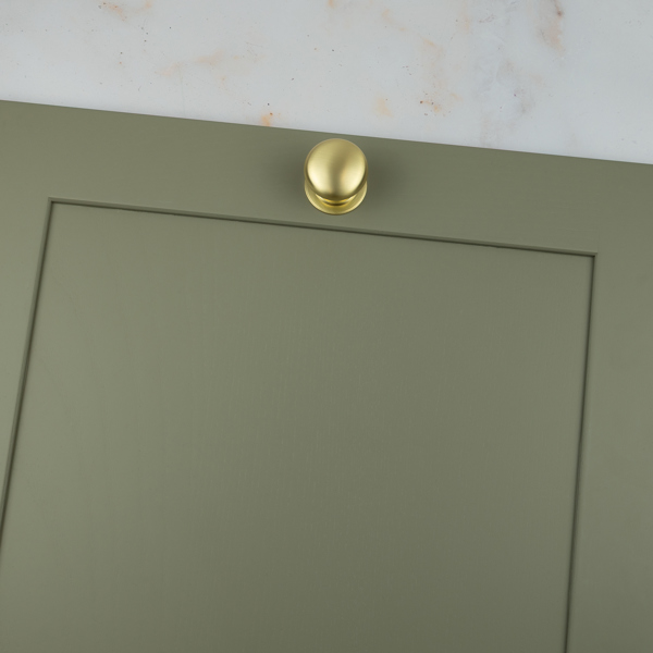 Handle & Home Brushed Brass Contemporary Handles and Coordinating Knobs