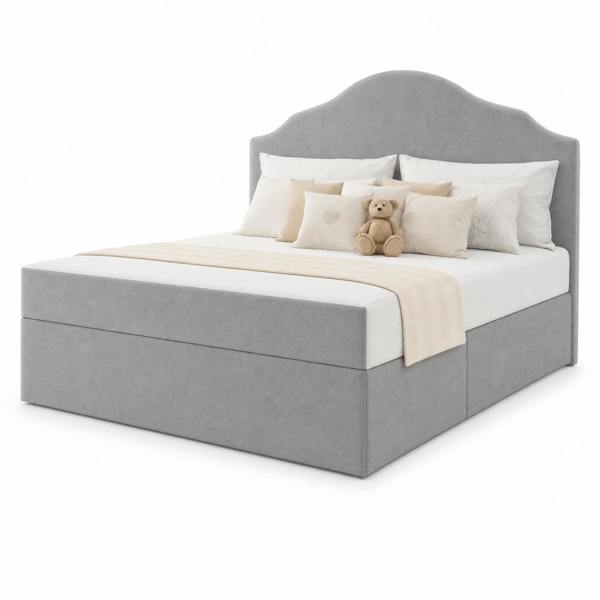 Great British Beds Paisley Divan Bed - Silver Plush