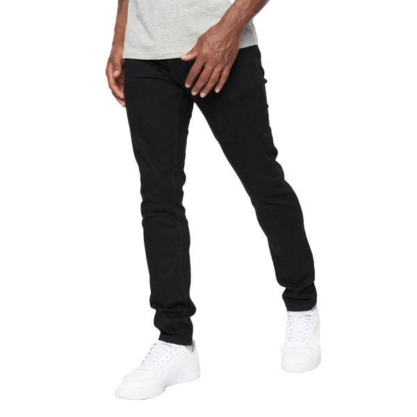 Crosshatch Mens Barbeck Slim Jeans - Solid Black