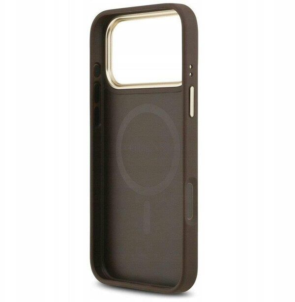 Guess 4G Stripe Case with MagSafe for iPhone 17 Pro Max 6.9" Brown - GUHMP17XPG4SEMCW