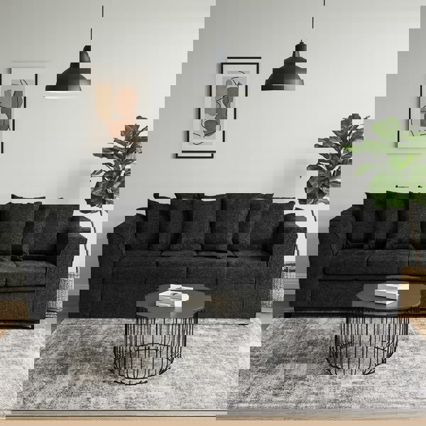 Furnishings For Less Monaco Chenille Fabric 4 Seater Sofa