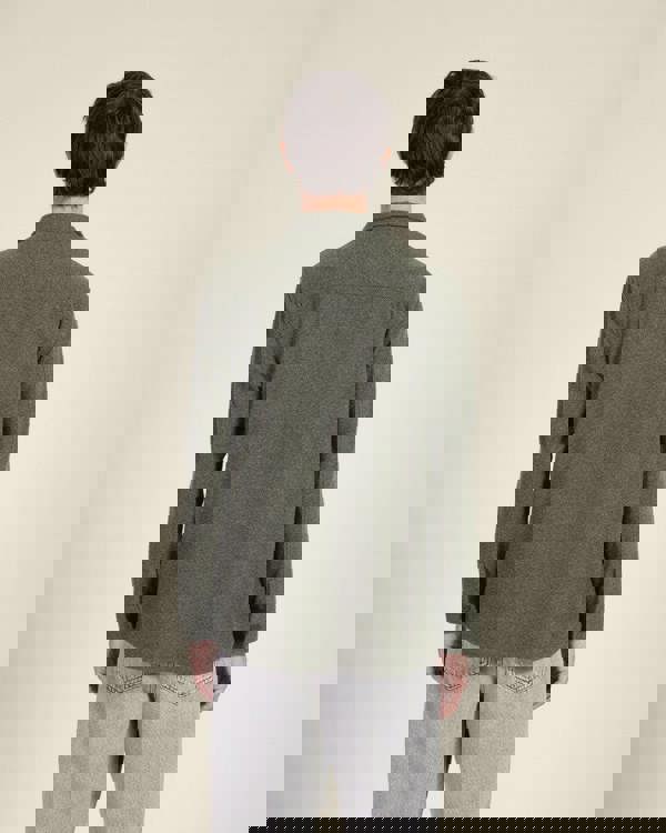 Larsson & Co Herringbone Jersey Casual Overshirt