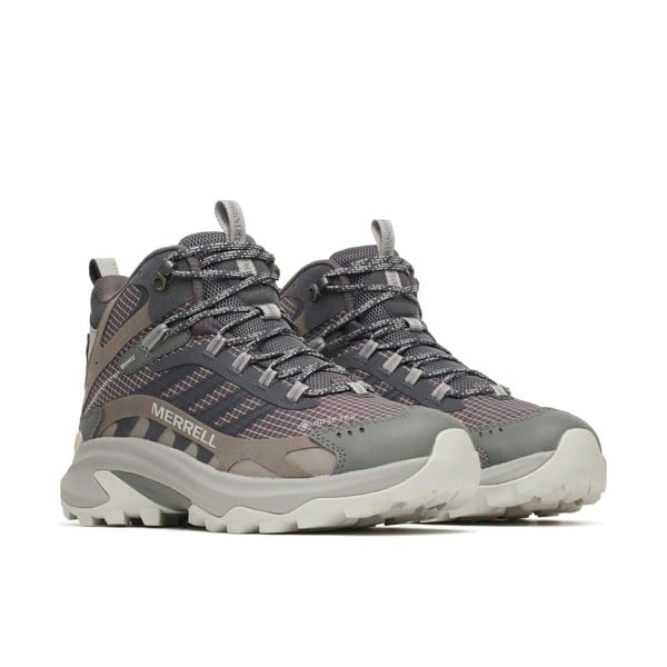 Merrell Mens Moab Speed 2 Mid GTX Gore-Tex Walking Hiking Boots Asphalt J037503