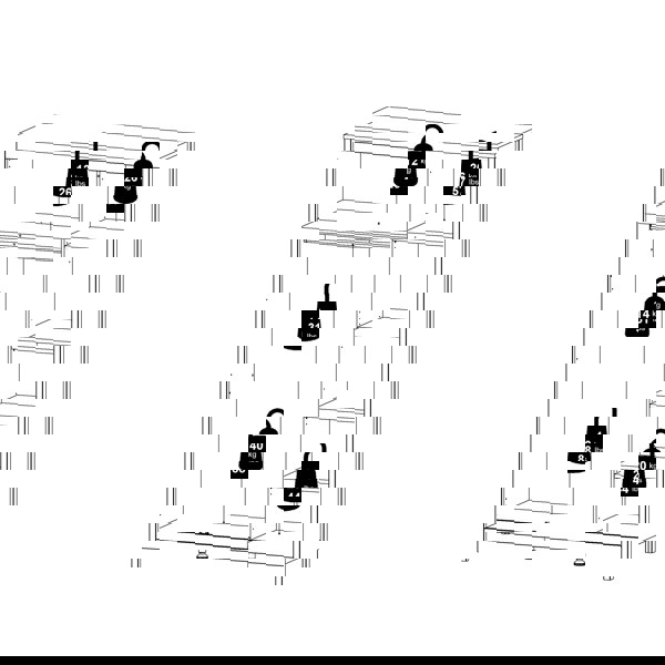 Furniture To Go Barcelona Wardrobe with 3 Doors in Jackson Hickory Oak