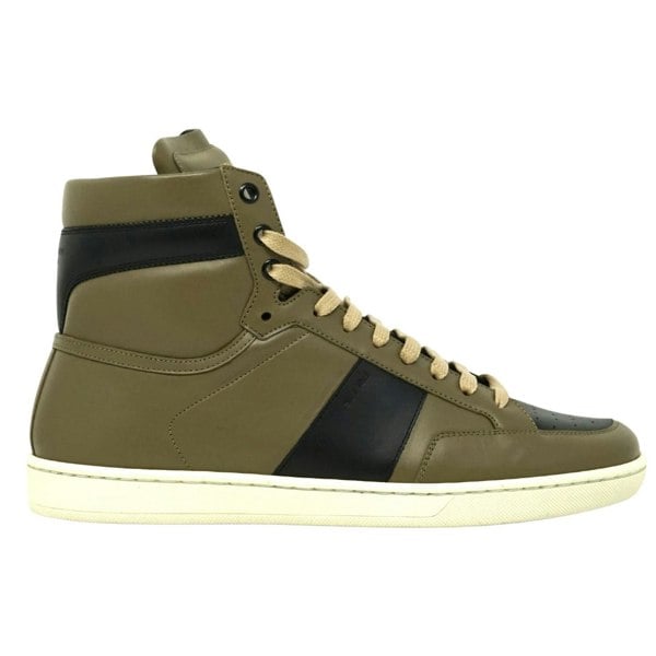 Saint Laurent High Top Sneaker - Green