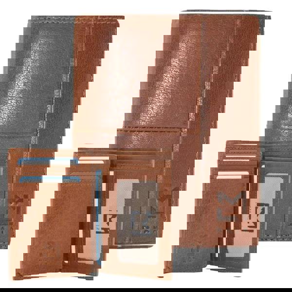 Mala Leather Bloomsbury Men’s Tall Tan Wallet – Genuine Oiled Leather