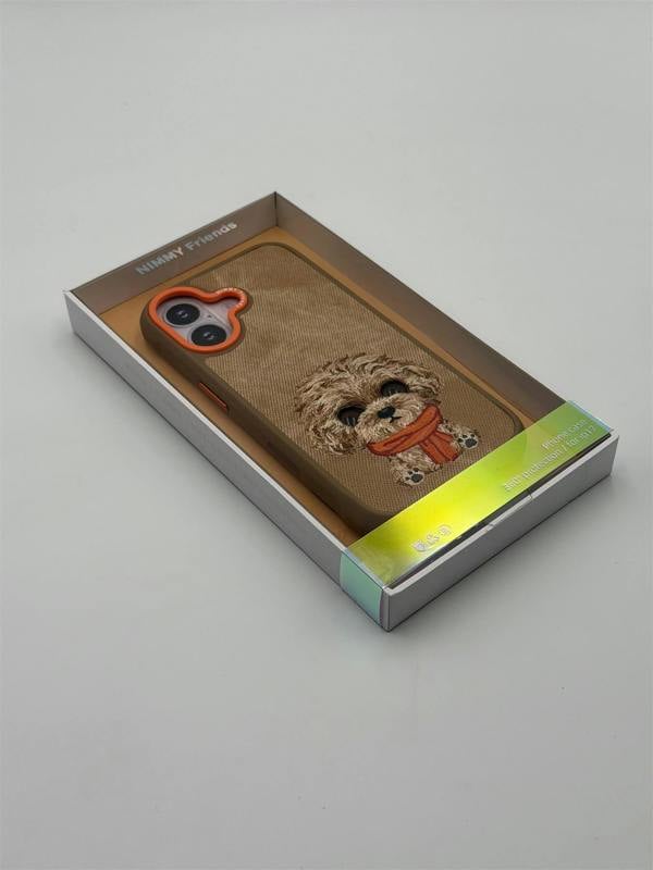Nimmy Friends Nimmy Big Eye Cute Pet Poodle Dog Case with MagSafe for iPhone 17 6.3" Brown Orange - N-XDY-IP17-04