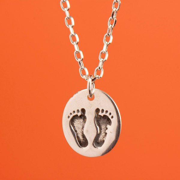 Mylee London Footprint Necklace - Sterling Silver