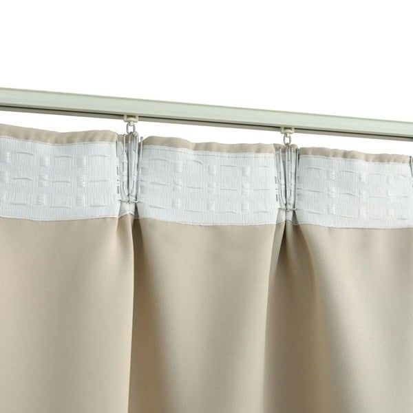Berkfield Blackout Curtain with Hooks Beige 290x245 cm