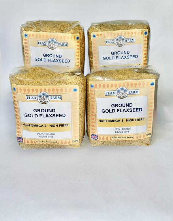 4 x 450g Ground Golden Flaxseed