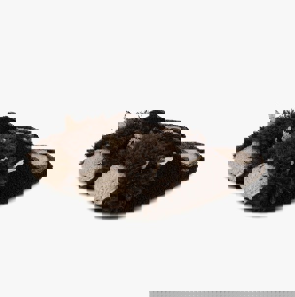 Totes Toasties NOVELTY APPLIQUE MULE Slippers Mens Brown