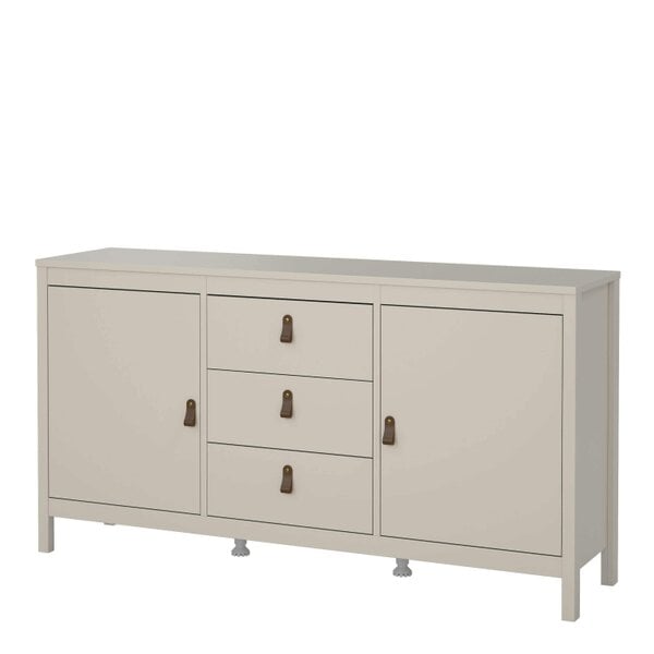 Wyld Haus Wildberry Cashmere Wooden Sideboard 2 Doors 3 Drawers