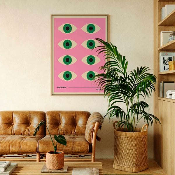 love frankie bauhaus pink eye print