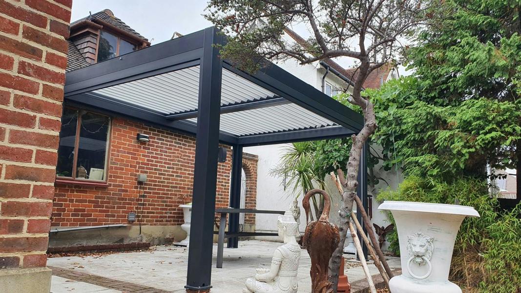 Ocean Designs Sagres 3m x 3m Wall Mounted Pergola