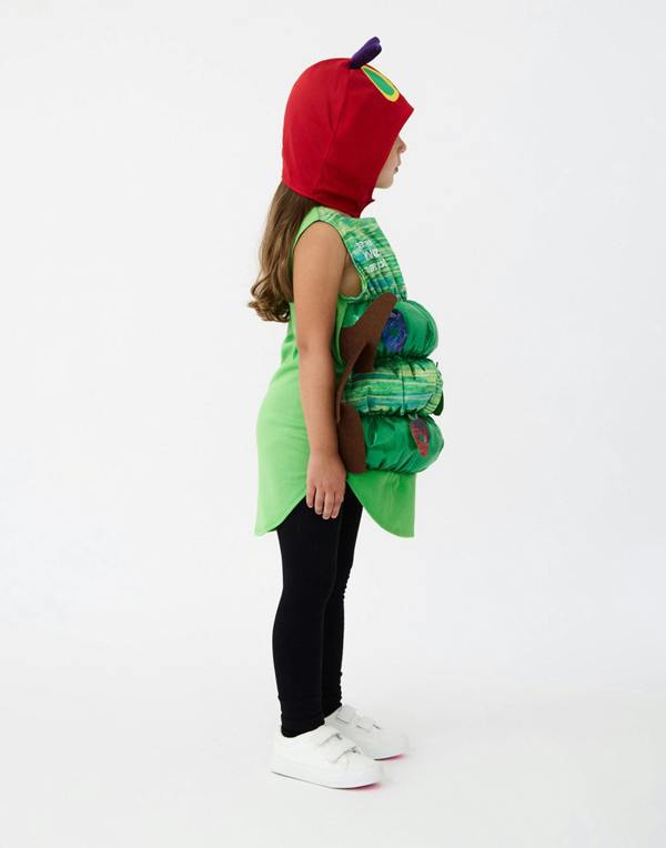 Vanilla Underground Eric Carle Unisex Kids Green The Very Hungry Caterpillar 2 Piece Costume