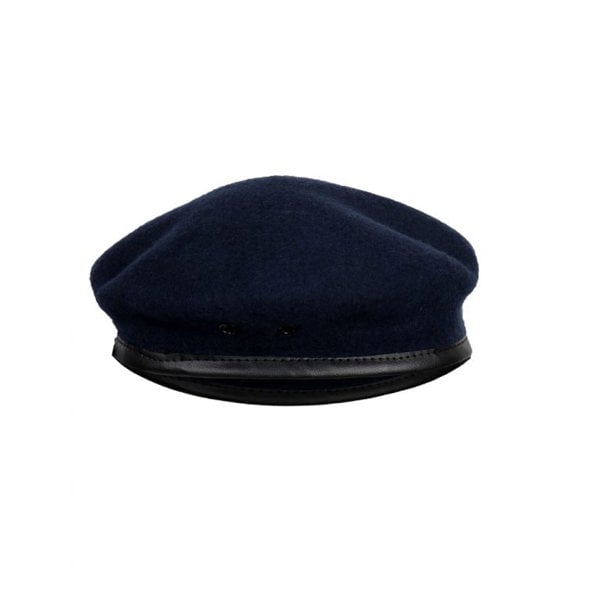 David WeJ Wickliffe Wool Beret - Navy
