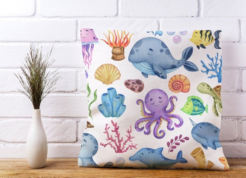 Warren Reed Children'S Sea Life Cushions