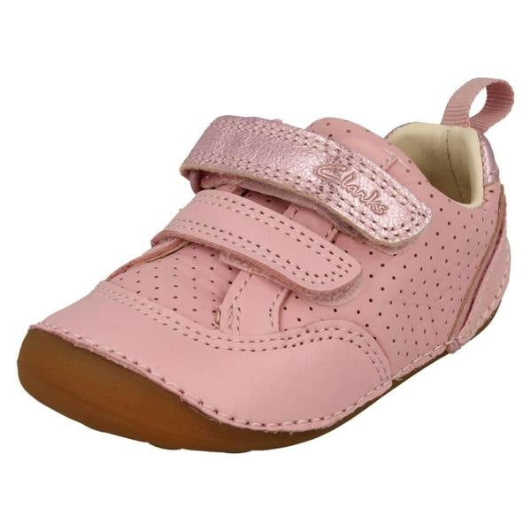 Clarks Childrens Clarks Casual Hook And Loop Strap Shoes Tiny Sky T
