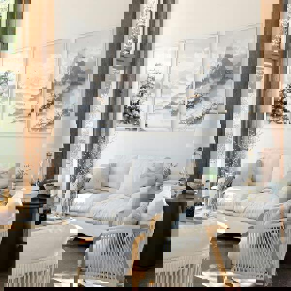 Modern Pictures For Living Room | Set of 3 Asian Inspired Wall art Prints