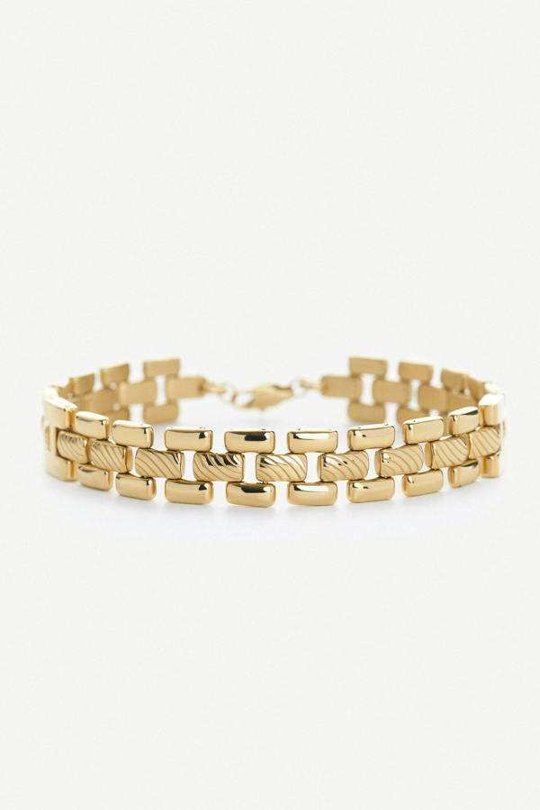 Elk & Bloom Triple Satellite Chain 14K Gold Link Bracelet