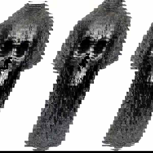 ACID SKULL - Acid Wash T-Shirt