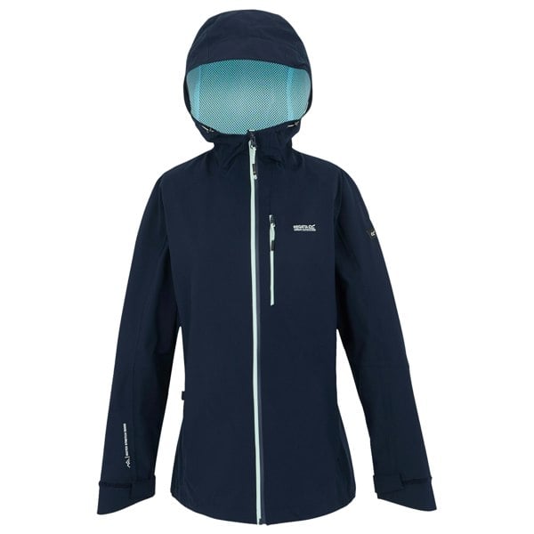 Regatta Womens/Ladies Birchdale II Waterproof Jacket - Navy/Icy Morn