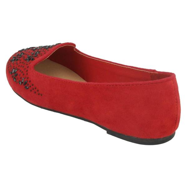 Spot On Girls Spot On Flat Slipper Cut Ballerinas H2441