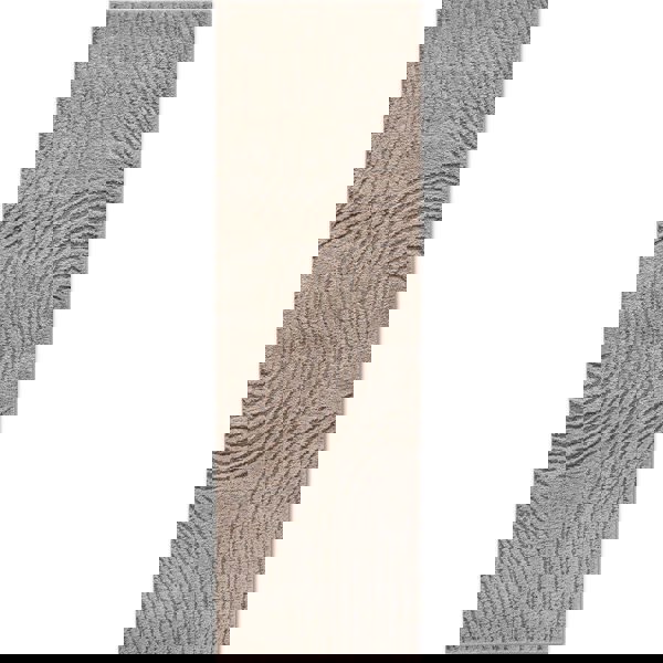 High Pile Beige Rug Pigment – Geometric Design