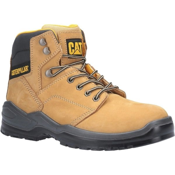 Caterpillar Mens Striver Lace Up Injected Leather Safety Boot - Honey