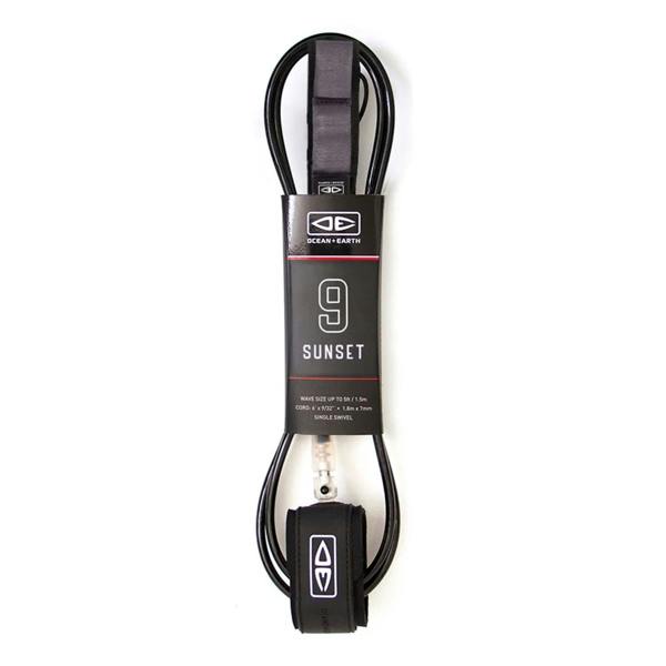 Ocean & Earth 9’0 Sunset Surfboard Leash Black