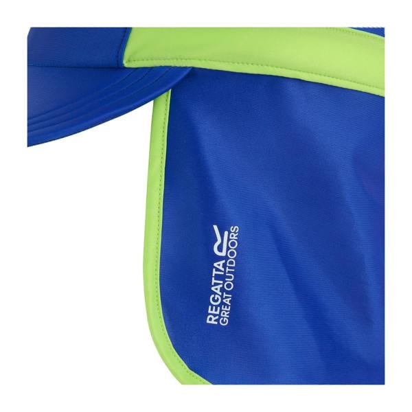 Regatta Childrens/Kids Neck Protector Cap - Olympian Blue/Sharp Green - 