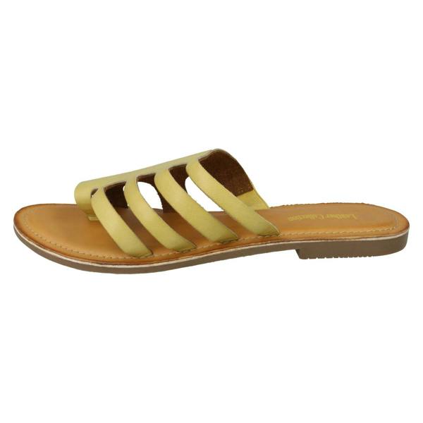 Leather Collection Ladies Leather Collection Flat Strappy Sandals F00125